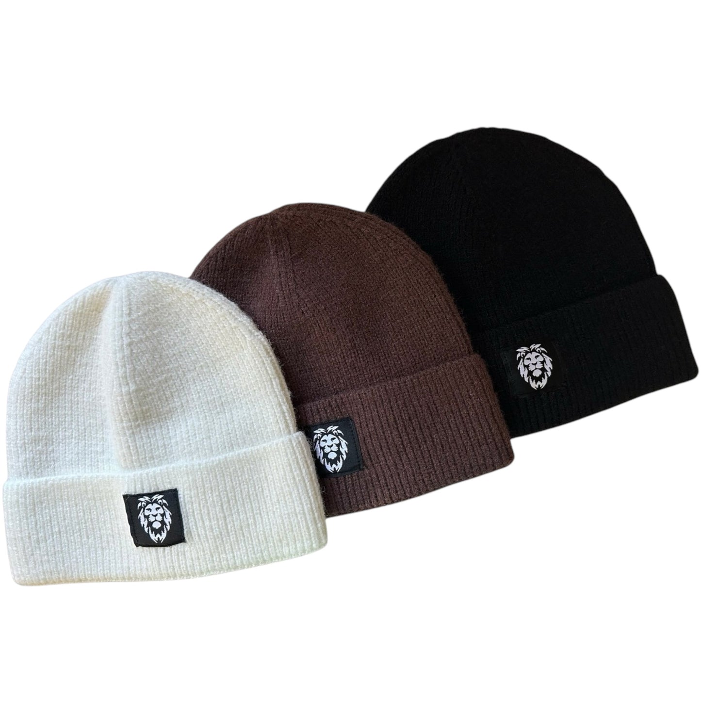 Warm Wool Knit Cuffed Beanie