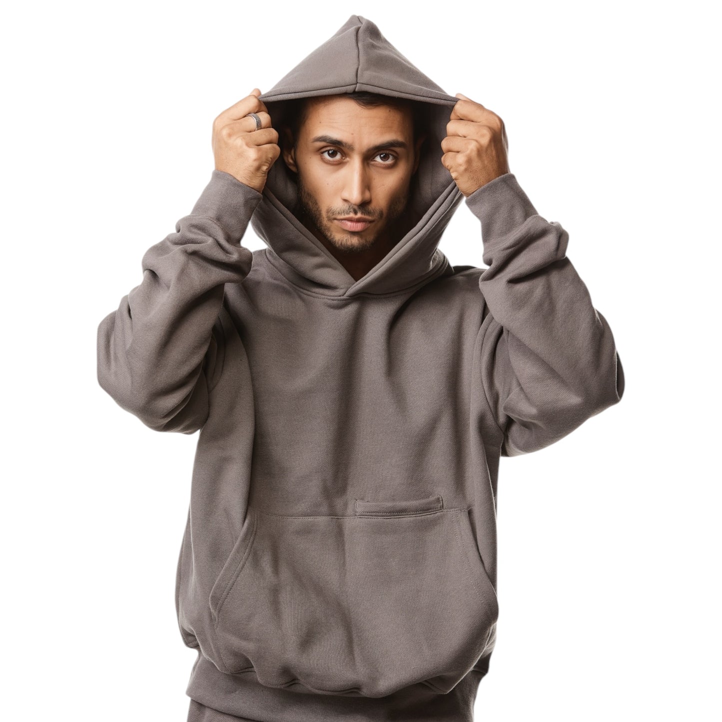 Charcoal Blank Luxury Hoodie